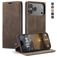 CaseMe 013 iPhone 17 Pro Hoesje Bookcase Portemonnee - Coffee