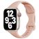 Mobigear Sport Slim Siliconen Apple Watch Bandje Druksluiting - 49/46/45/44 mm - Pastelroze