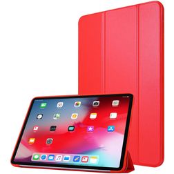 Mobigear Tri-Fold Gel iPad Pro 11 Inch (2021) Hoes TPU,Kunstleer Bookcase - Rood