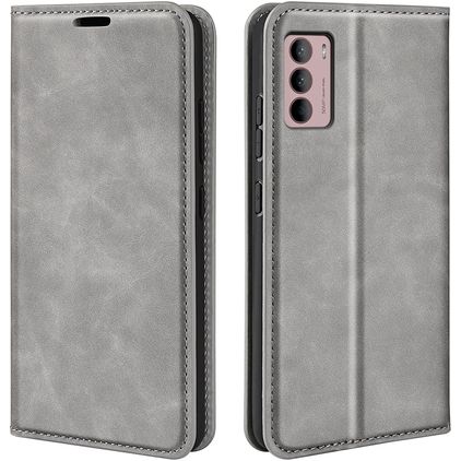 Mobigear Retro Slim Motorola Moto G42 Hoesje Bookcase Portemonnee - Grijs