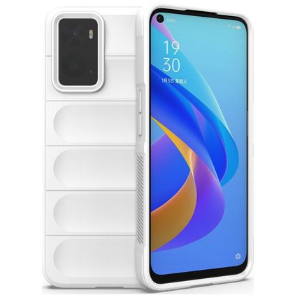 Mobigear Bumpy Realme 9i Hoesje Flexibel TPU Backcover - Wit