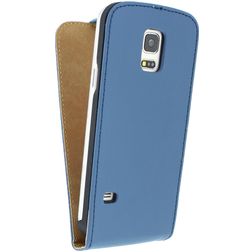 Mobilize Ultra Slim Flip Samsung Galaxy S5 Mini Hoesje Flipcase - Blauw