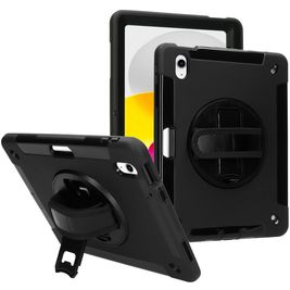 Mobiparts Armor iPad 11 (2025) Hardcase Backcover + Standaard - Zwart