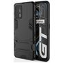 Mobigear Armor Stand Realme GT Hoesje Hardcase Backcover Shockproof met Standaard - Zwart
