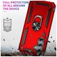 Mobigear Armor Ring Samsung Galaxy S23 FE Hoesje Hardcase Backcover Shockproof met Ringhouder - Rood