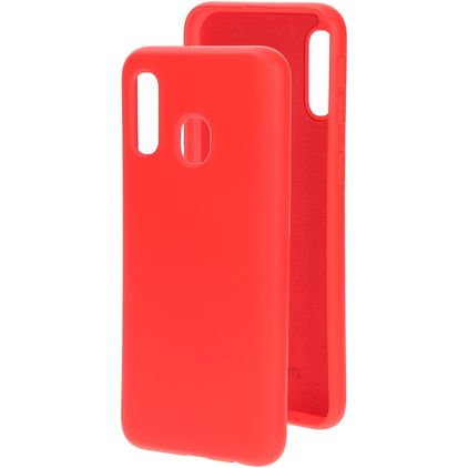 Mobiparts Samsung Galaxy A40 Siliconen Hoesje Backcover - Scarlet Red
