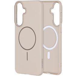 Mobiparts Slim Line Samsung Galaxy A57 MagSafe Hoesje Hardcase Backcover - Off White