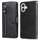 Mobigear Zipper iPhone 17 Hoesje Bookcase Portemonnee - Zwart