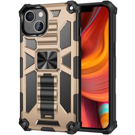 Mobigear Armor Stand iPhone 13 Mini Hoesje Hardcase Backcover Shockproof met Standaard - Goud