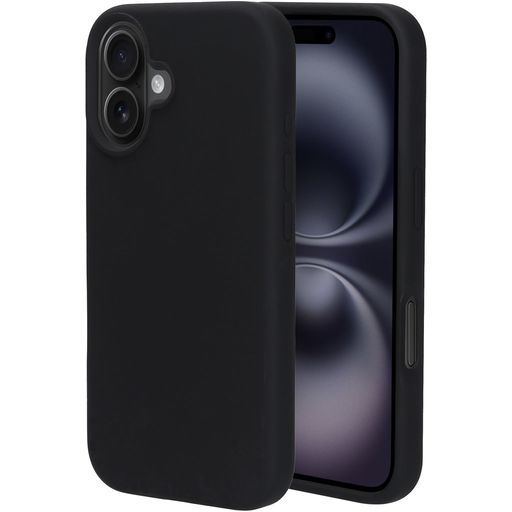 Mobiparts iPhone 16 Siliconen Hoesje Backcover - Zwart