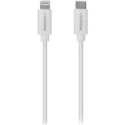 Mobilize USB-C naar Apple Lightning Kabel MFI 1 Meter - Wit