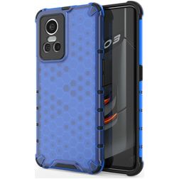 Mobigear Honeycomb Realme GT Neo 3 Hoesje Hardcase Backcover Shockproof - Blauw