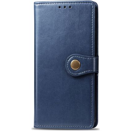 Mobigear Snap Button Xiaomi Mi 9T Pro Hoesje Bookcase Portemonnee - Blauw