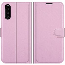 Mobigear Classic Sony Xperia 10 III Hoesje Bookcase Portemonnee - Roze