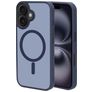 Mobiparts Hardcover iPhone 16 MagSafe Hoesje Hardcase Backcover - Satin Blue