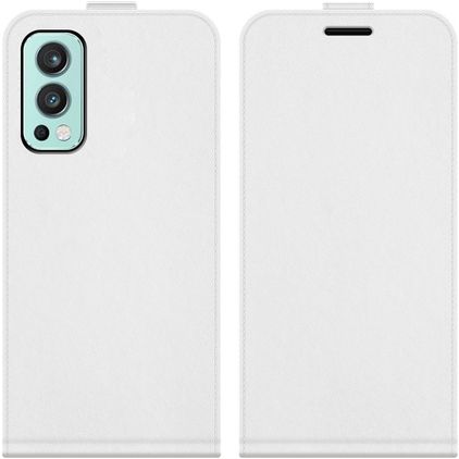 Mobigear OnePlus Nord 2 Hoesje Flipcase - Wit