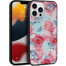 Mobigear Flowers iPhone 14 Plus Hoesje Hardcase Backcover - Model 3