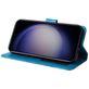 Mobigear Sunflower Samsung Galaxy S24 Plus Hoesje Bookcase Portemonnee - Blauw