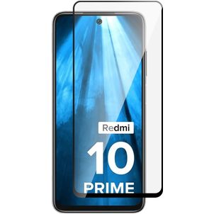 Mobigear Premium Xiaomi Redmi 10 4G Glazen Screenprotector - Case Friendly - Zwart