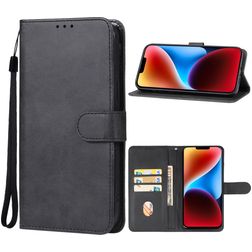 Mobigear Wallet iPhone 15 Plus Hoesje Bookcase Portemonnee - Zwart