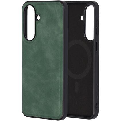 Mobiparts Classic Samsung Galaxy A37 MagSafe Hoesje TPU,Kunstleer Backcover - Emerald Green