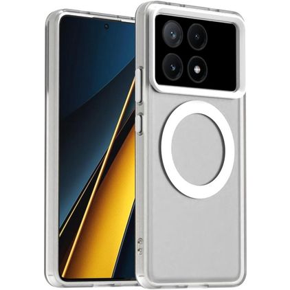 Mobigear Shockproof POCO X6 Pro MagSafe Hoesje Hardcase Backcover - Wit