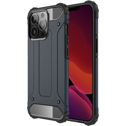 Mobigear Outdoor iPhone 13 Pro Max Hoesje Hardcase Backcover Shockproof - Marineblauw