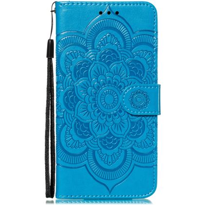 Mobigear Mandala iPhone 11 Hoesje Bookcase Portemonnee - Blauw