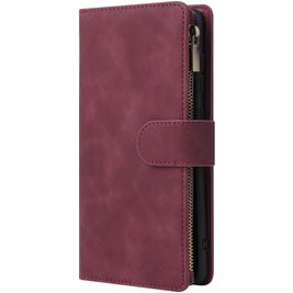Mobigear Zipper Samsung Galaxy A71 Hoesje Bookcase Portemonnee - Rood Mobigear Zipper Samsung Galaxy A71 Hoesje Bookcase Portemonnee - Rood