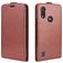 Mobigear Motorola Moto E6s (2020) Hoesje Flipcase - Bruin