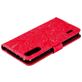 Mobigear Flowers Xiaomi Mi A3 Hoesje Bookcase Portemonnee - Rood