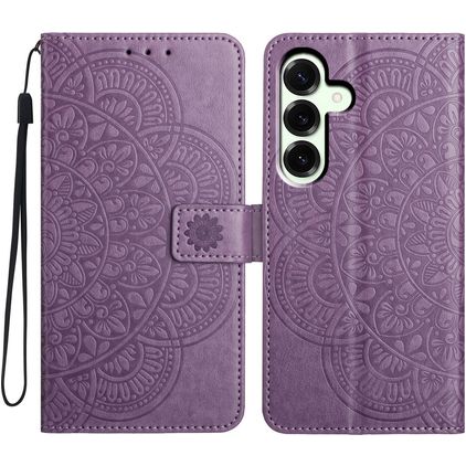 Mobigear Mandala Samsung Galaxy A17 Hoesje Bookcase Portemonnee - Paars