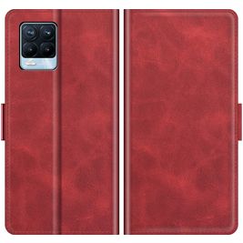 Mobigear Slim Magnet Realme 8 Hoesje Bookcase Portemonnee - Rood