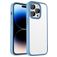 Mobigear Crystal iPhone 14 Pro Max Hoesje Hardcase Backcover Shockproof - Transparant / Blauw