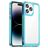 Mobigear Crystal iPhone 14 Pro Hoesje Hardcase Backcover - Transparant / Turquoise