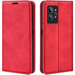 Mobigear Retro Slim Realme GT2 Pro Hoesje Bookcase Portemonnee - Rood