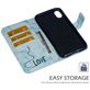 Mobigear Marble iPhone XS Max Hoesje Bookcase Portemonnee - Blauw