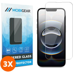 Mobigear iPhone 16e Glazen Screenprotector - Case Friendly (3-Pack)