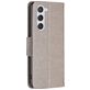 Mobigear Butterfly Samsung Galaxy S23 Hoesje Bookcase Portemonnee - Grijs