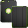 Mobigear Tri-Fold Folio iPad 5 (2017) Hoes Hard Kunststof,TPU Bookcase - Zwart / Groen