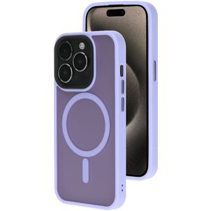 Mobiparts Hardcover iPhone 15 Pro MagSafe Hoesje Hardcase Backcover - Satin Lila