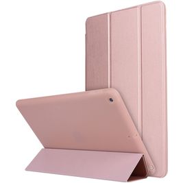 Mobigear Tri-Fold Gel iPad 9 (2021) Hoes TPU,Kunstleer Bookcase - Roségoud