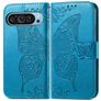 Mobigear Butterfly Google Pixel 9 Hoesje Bookcase Portemonnee - Blauw