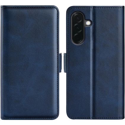 Mobigear Slim Magnet Samsung Galaxy A37 Hoesje Bookcase Portemonnee - Donkerblauw