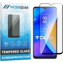 Mobigear Premium TCL 20 SE Glazen Screenprotector - Case Friendly - Zwart
