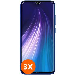 Mobigear Xiaomi Redmi Note 8 Glazen Screenprotector - Case Friendly (3-Pack)