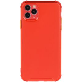 Mobigear Cushion iPhone 12 Pro Max Hoesje Flexibel TPU Backcover Shockproof - Rood
