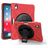 Mobigear SureGrip XGuard iPad Air 11 Inch (2024) Hoes Hard Kunststof,Siliconen Backcover + Stylus Houder + Schouderband + Standaard - Rood