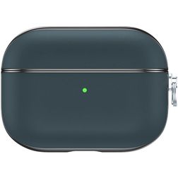 Valenta Snap Apple AirPods Pro 1 Hoesje Echt Leer - Blauw