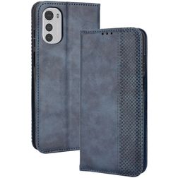 Mobigear Sensation Motorola Moto E32s Hoesje Bookcase Portemonnee - Blauw
